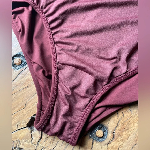 Seafolly Anthropologie Women's Active One Piece Swimsuit in Plum - Picture 5 of 11